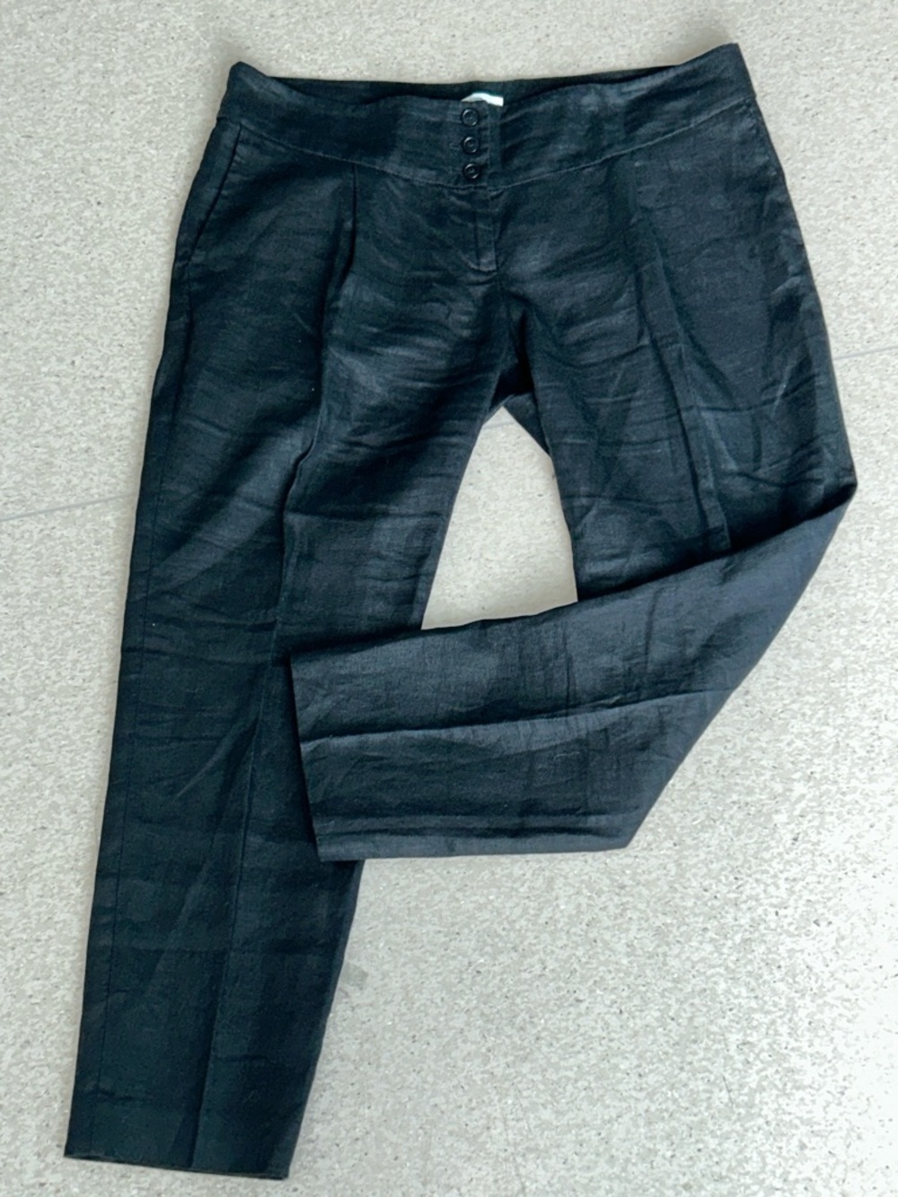 LOFT Ann Taylor - Black Dress Pants 100% Linen size 8